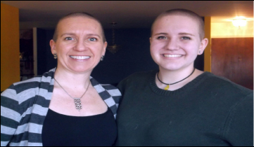 Mom, daughter go bald for St. Baldrick’s