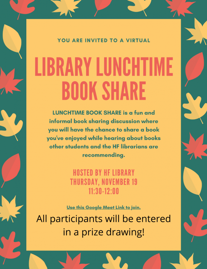H-F Library Hosts Virtual Lunchtime Book Share