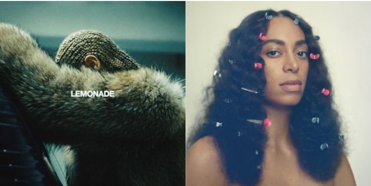 Beyonces Lemonade and Solanges A Seat At The Table album art side by side