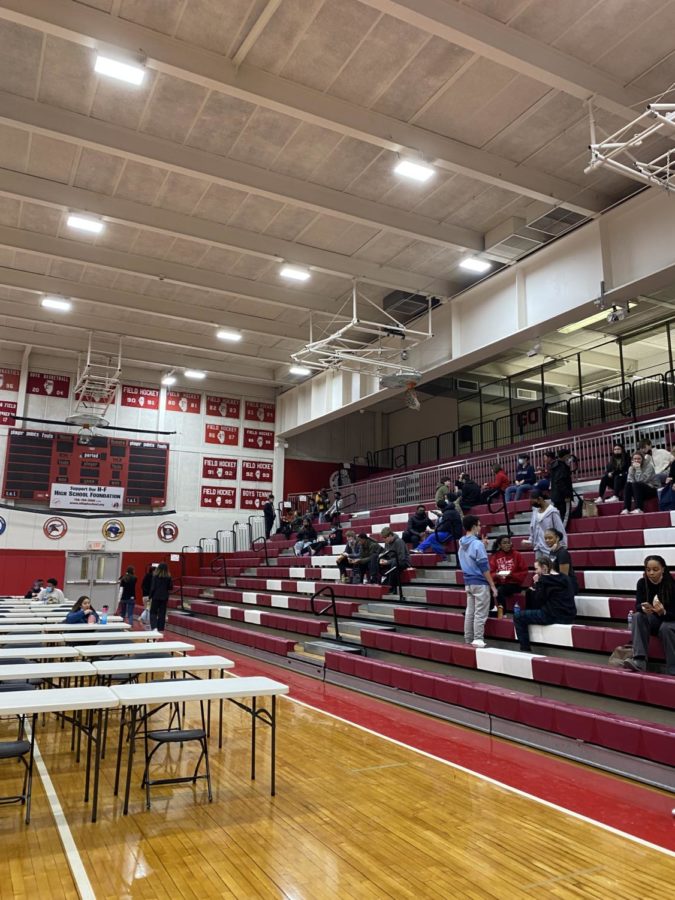 H-F south gym during lunch