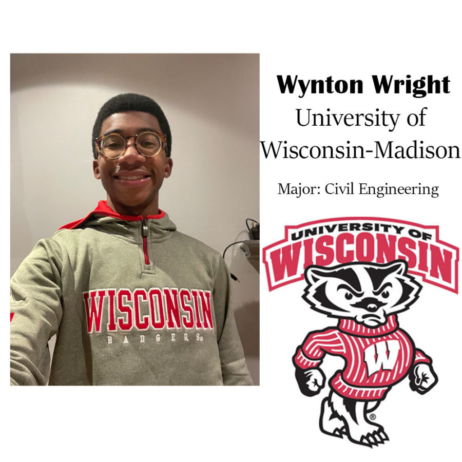Wynton Wright received a full scholarship to study in Madison, Wisconsin next school year.
