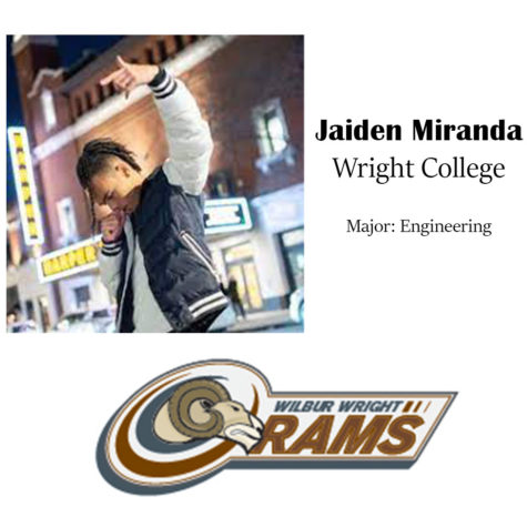 Jaiden Miranda will be attending Wright College in Chicago next year.