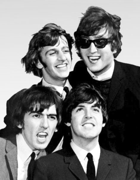 The Beatles early in their fame