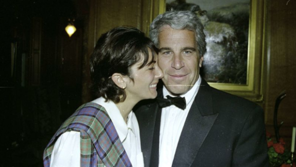 Jeffrey Epstein and Ghislane Maxwell at a party in New York City. 