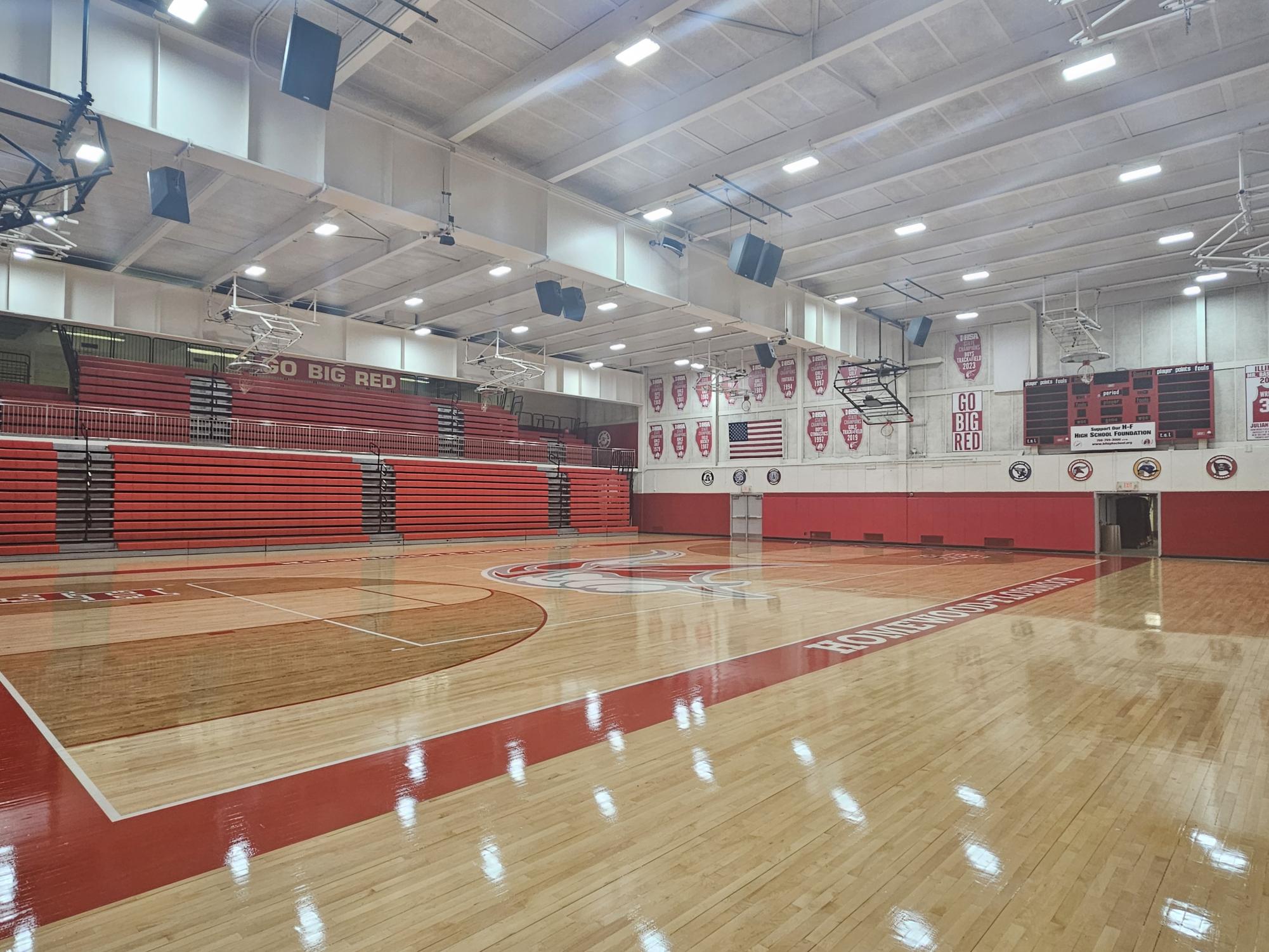 H-F renovates the south gym to something new