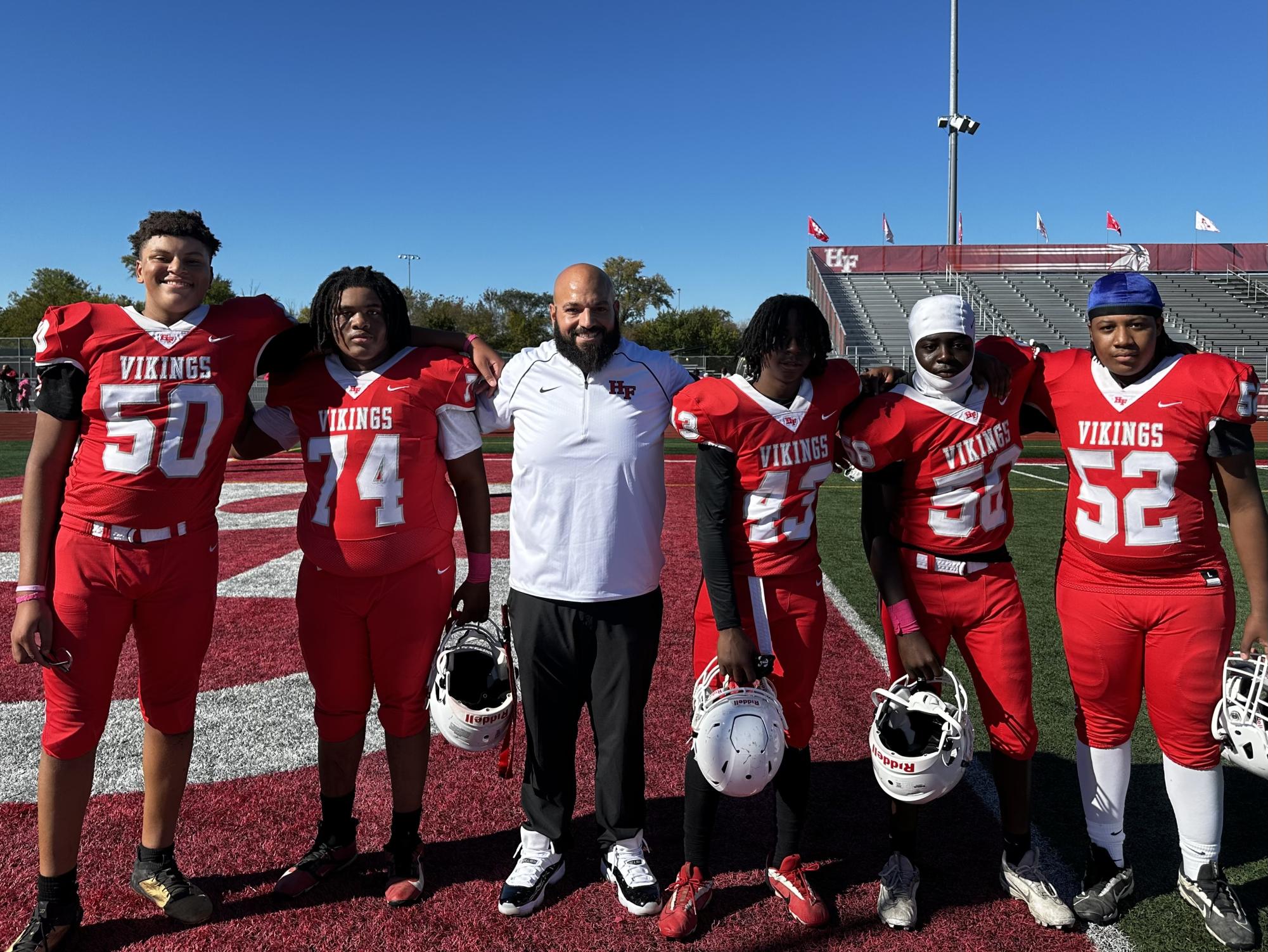 Coach Moe with his H-F Freshman team.