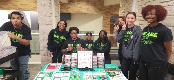 Members of the club at the mental health conference on May 5th 