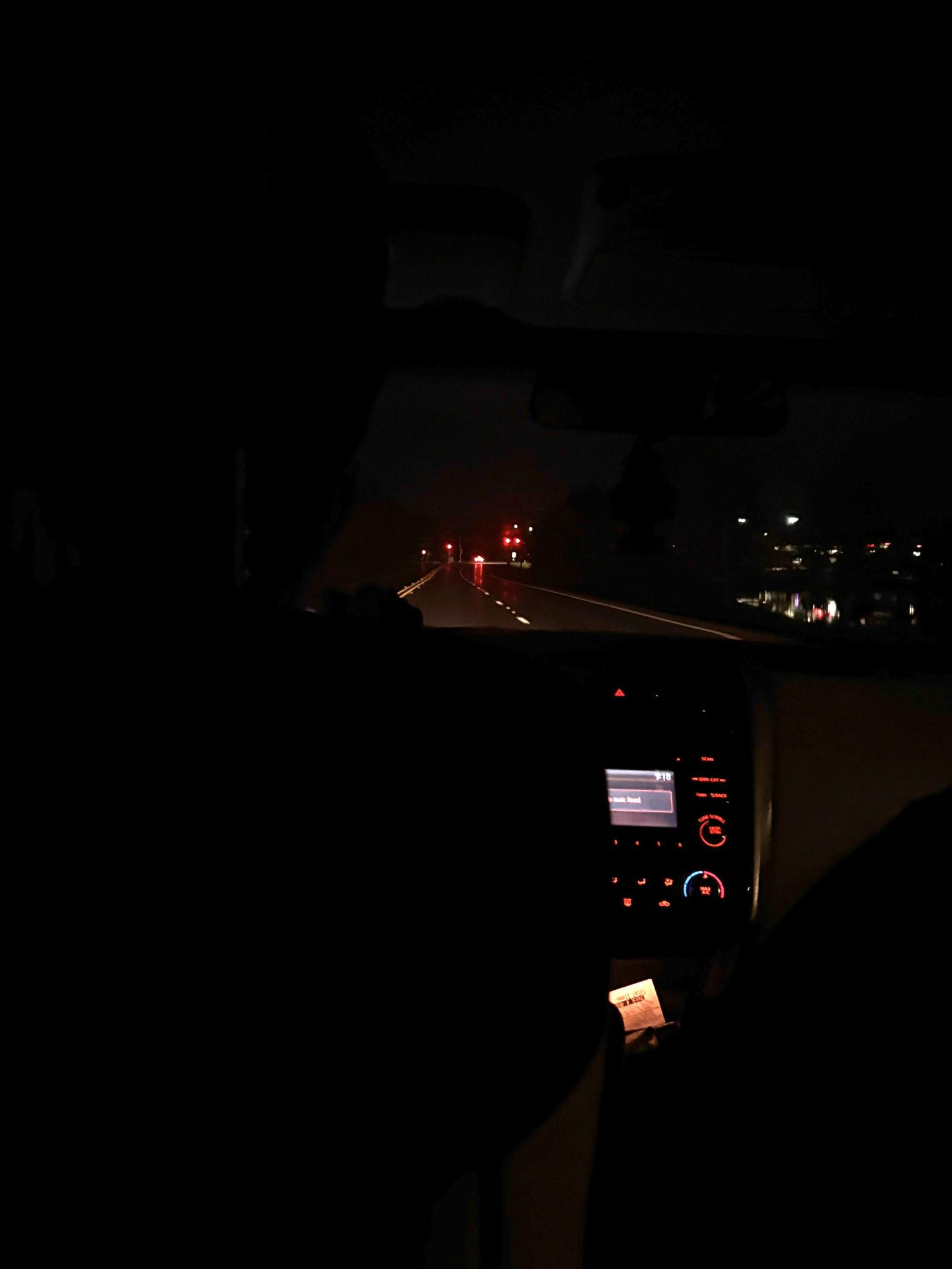 Homewood streets at night without headlights 