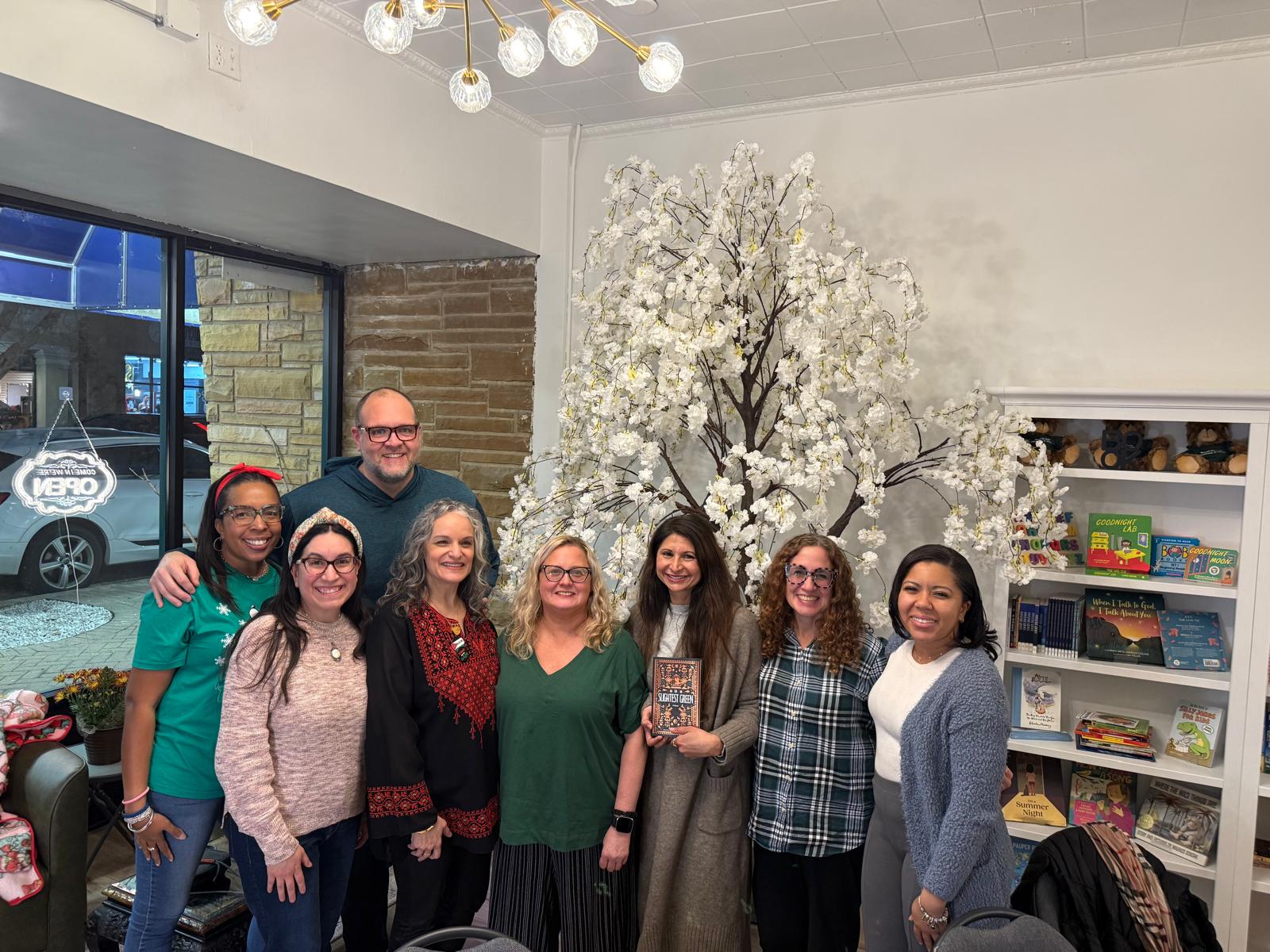 H-F teachers show out to support Mustafah at her book signing