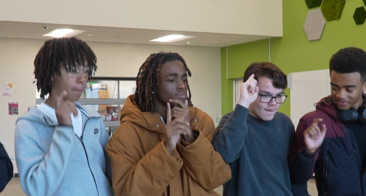 Wagner and friends stop for a quick Bip during advisory.