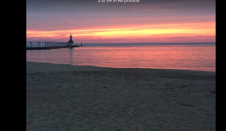 this is a photo of michigan city beach 